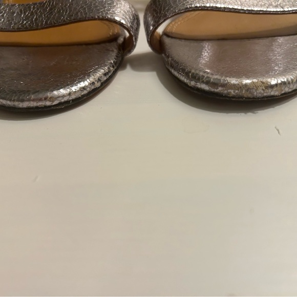 Tory Burch Metallic Silver Heels - Picture 2 of 5